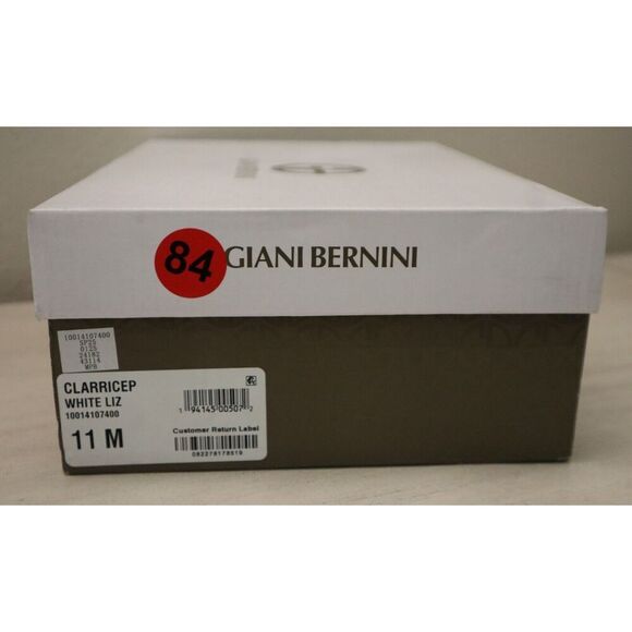 Giani Bernini Women's Sz 11M White Lizard Clarrice Memory Foam Dress Sandals - Picture 15 of 15